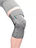 Фіксатор колінного суглоба Extra з поліецентричним шарніром, Orthoteh (Болгарія) (сірий, L), фото 2