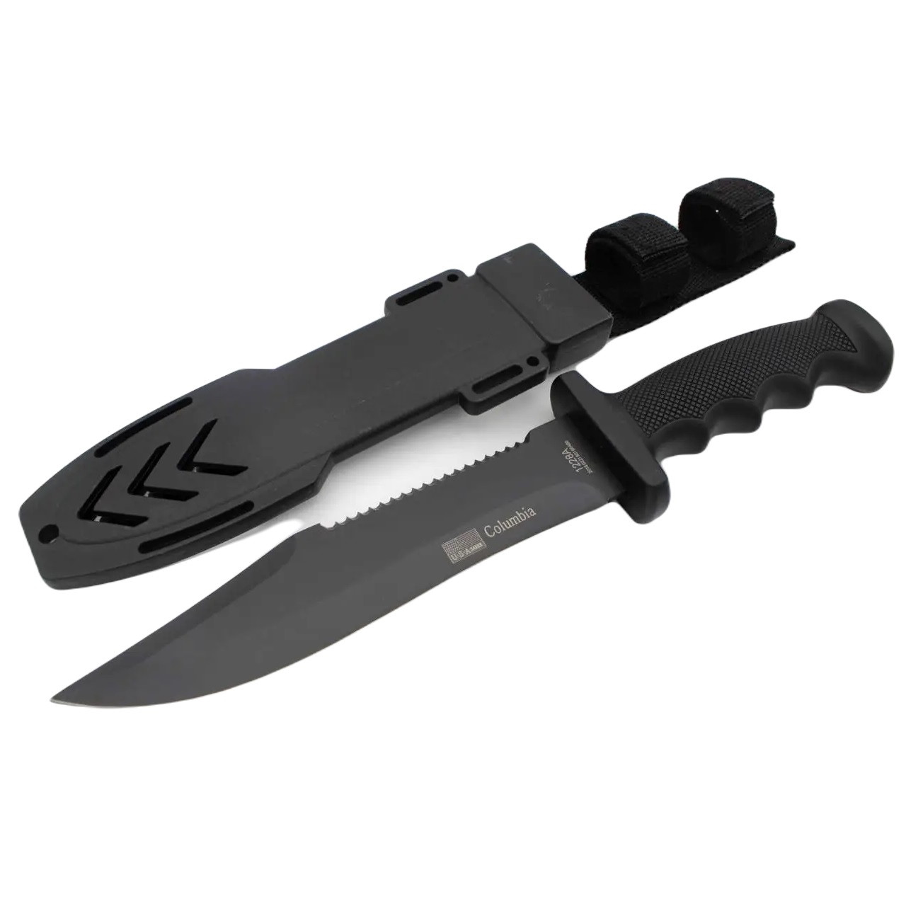 Тактичний мисливський ніж Columbia 1228A із Чохлом 32см Black (7_00782)