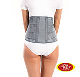 Корсет стабілізувальний попереково-крижовий Pani Teresa (PT 0237), 26 см (трійна стяжка) (сірий, M), фото 3