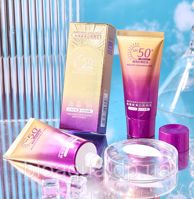 Уцінка! прим'ята коробка! Крем захист від сонця Hanweini SPF50 PA+++, 40 грам