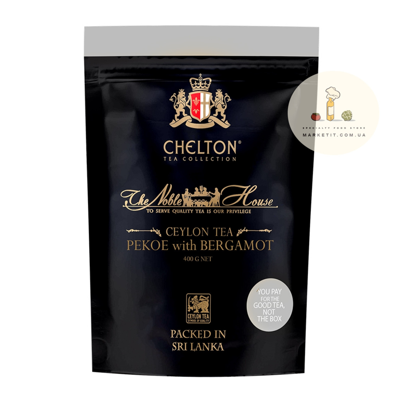 Чай чорний із бергамотом Chelton Pekoe With Bergamot The Noble House 400г, фото 1