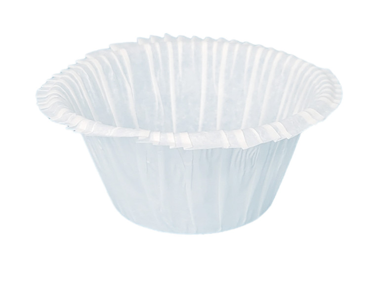 Тарталетки паперові для кексів, капкейків з УСИЛЕМ Білі 50*37 мм, фото 1