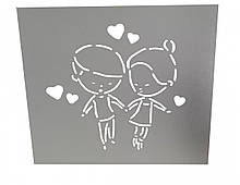 Трафарет для торта Закохані