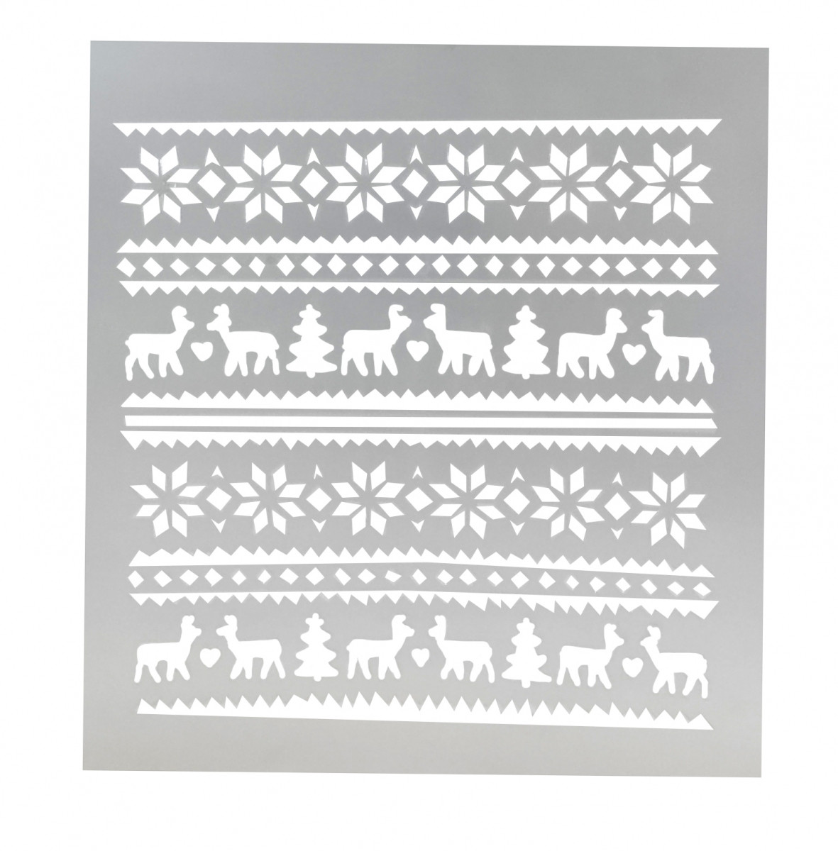 Трафарет для торта Новорічні прикраси