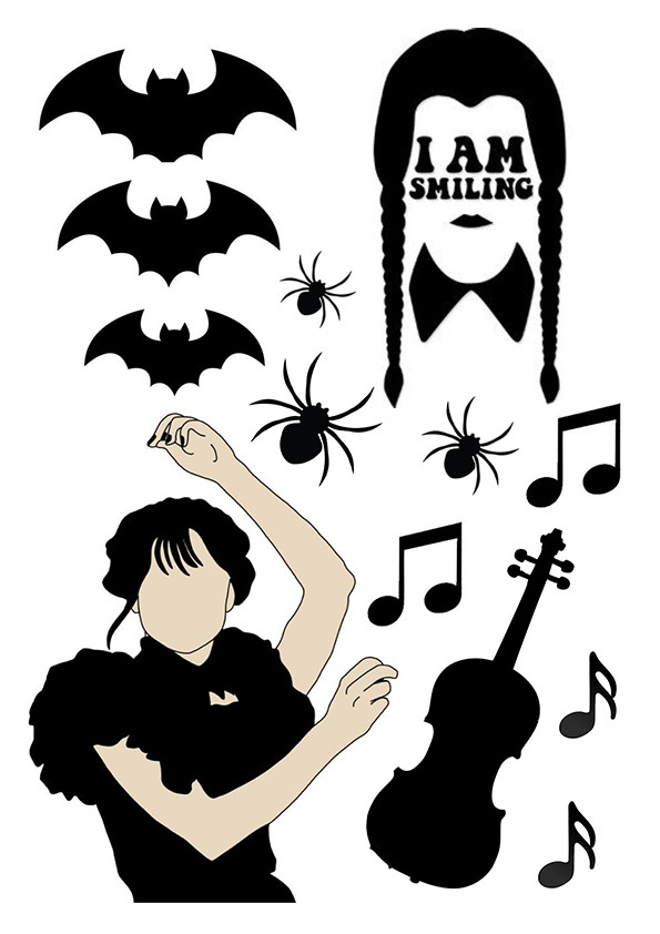 Вафельна картинка "Венсдей/Wednesday" No5, фото 1