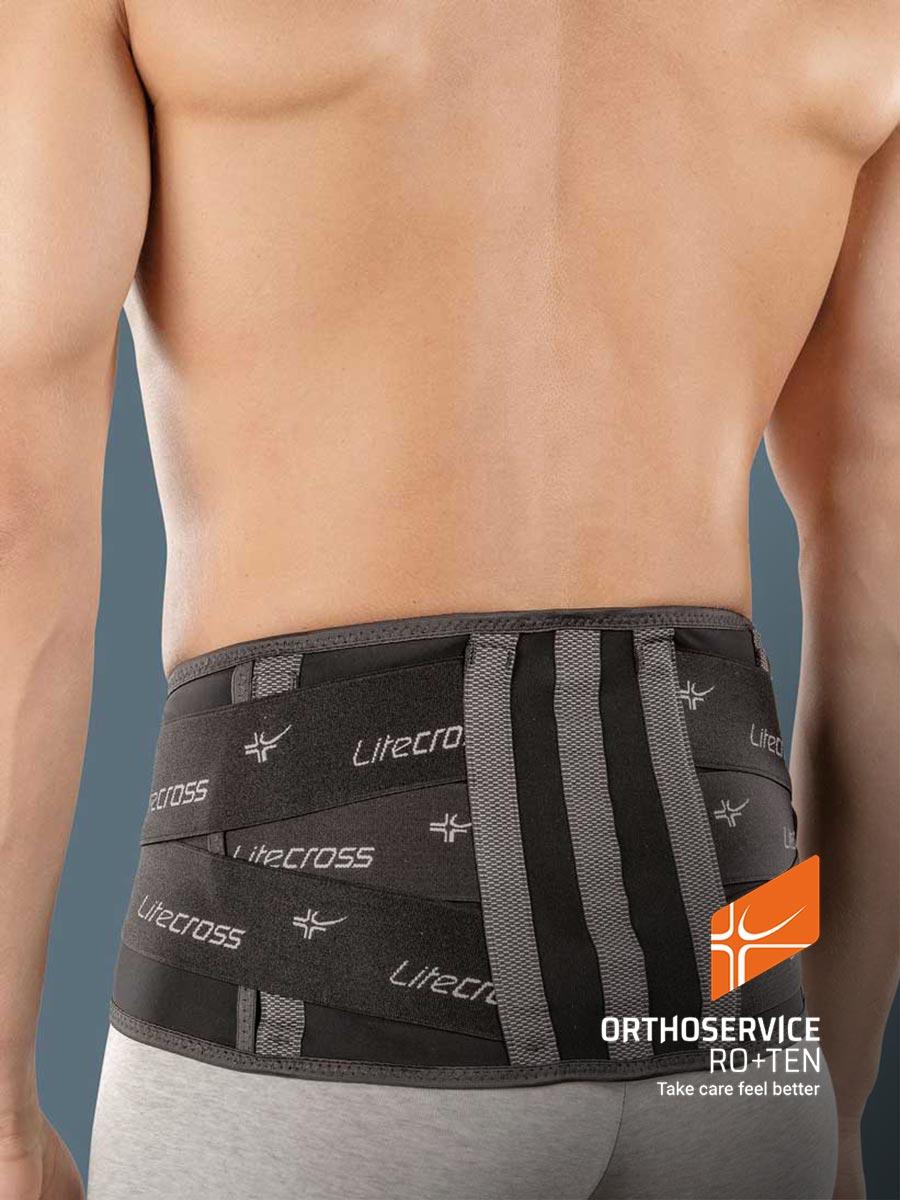 Корсет на поперековий відділ Litecross93, M1093S, Orthoservice (Швейцарія) (чорний, XXL), фото 1
