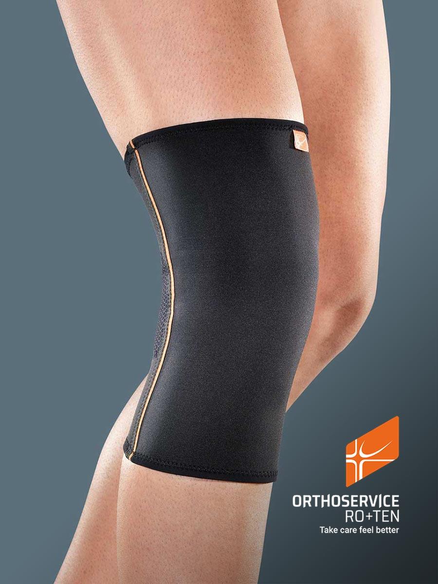 Бандаж на колінний суглоб GenuFIT 60, MG1160, Orthoservice (Швейцарія) (чорний, M), фото 1