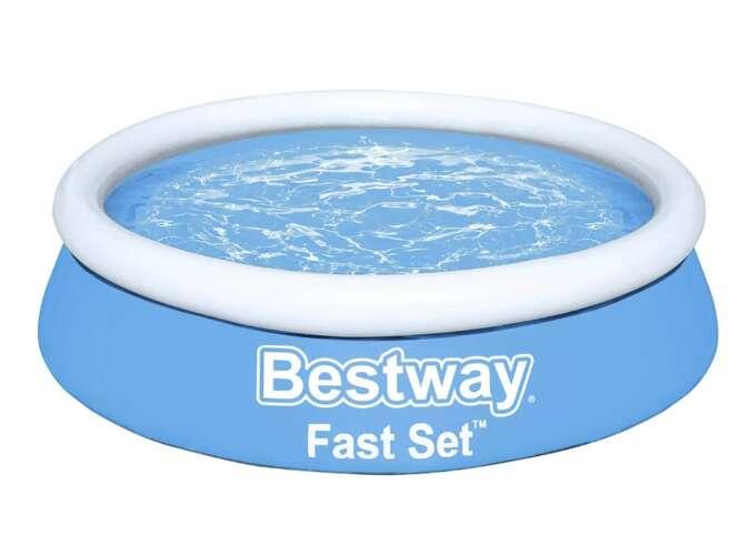 Розширювальний садовий басейн 244 x 61 см BESTWAY із надувним коміром (57448)