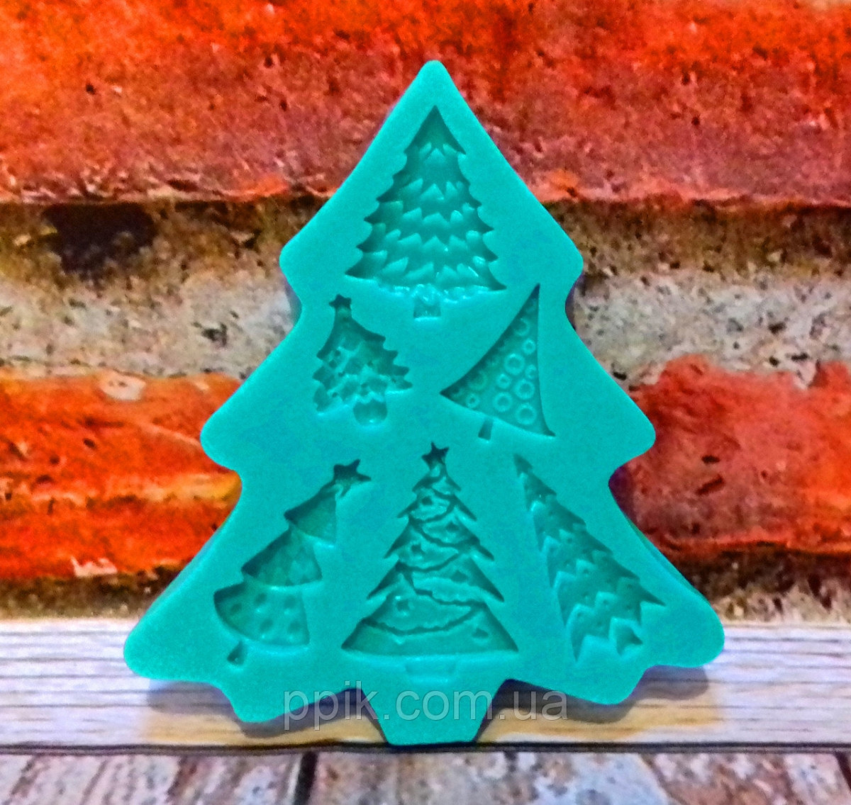 Силиконовый молд Елки