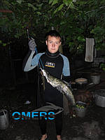 Спорядження: Гідрокостюм Marlin Ласти Tigullio Пневмат Cyrano Evo Рукавички Marlin Шкарпетки Marlin Кукан Голка з тросом