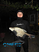 Спорядження: Гідрокостюм Marlin Ласти Tigullio Пневмат Cyrano Evo Рукавички Marlin Шкарпетки Marlin Кукан Голка з тросом