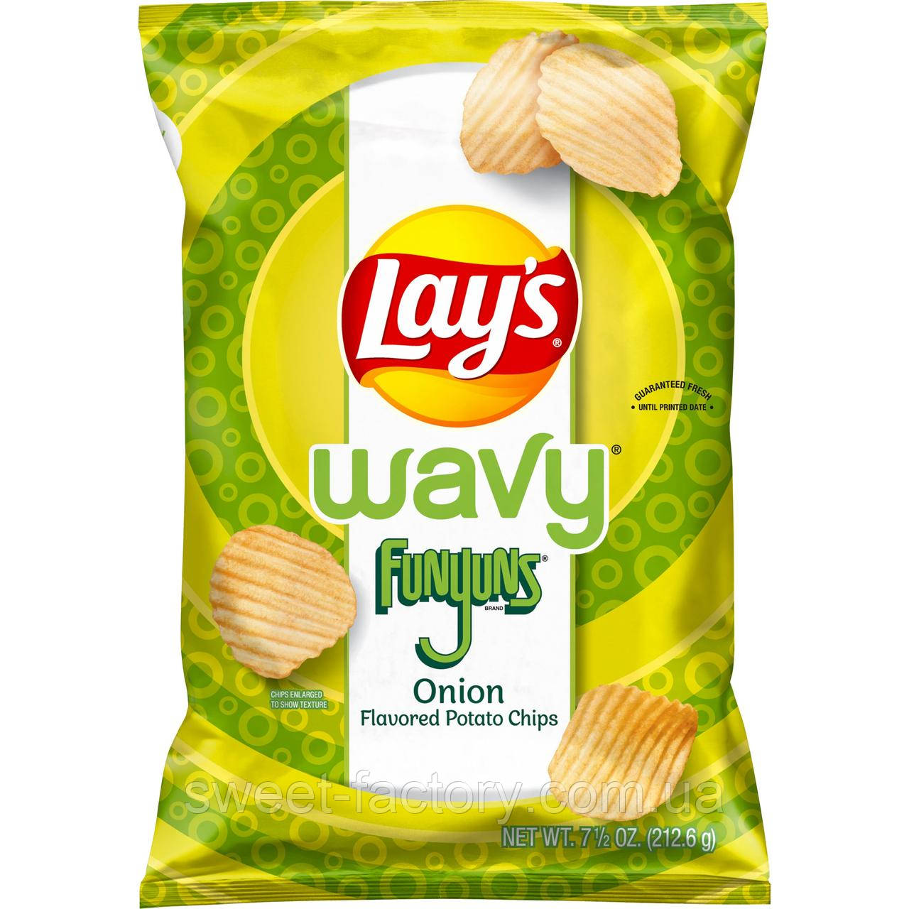 Чіпси Lay's Wavy Funyuns Onion Potato Chips 212g, фото 1