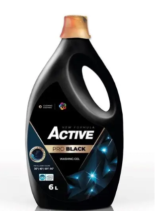 Гель для прання чорних та темних речей Active Pro Black 6000ml ЯКІСТЬ 4820196010920
