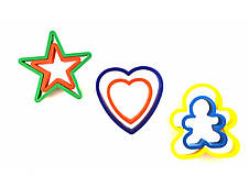 Набір вирубок серце, чоловічок, зірка