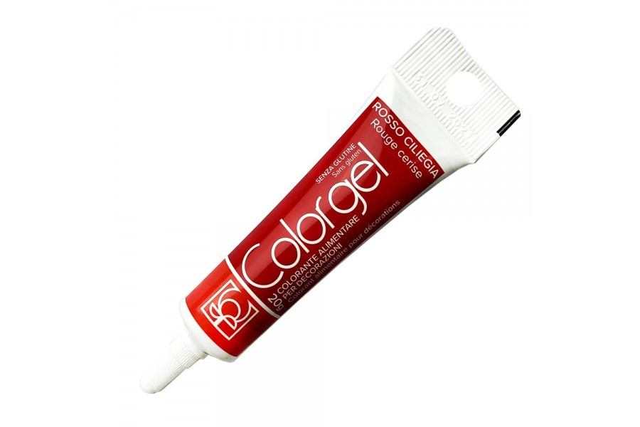 Барвник гелевий Вишневий (rosso ciliegia) Modecor 20 мл (не фарбує руки)