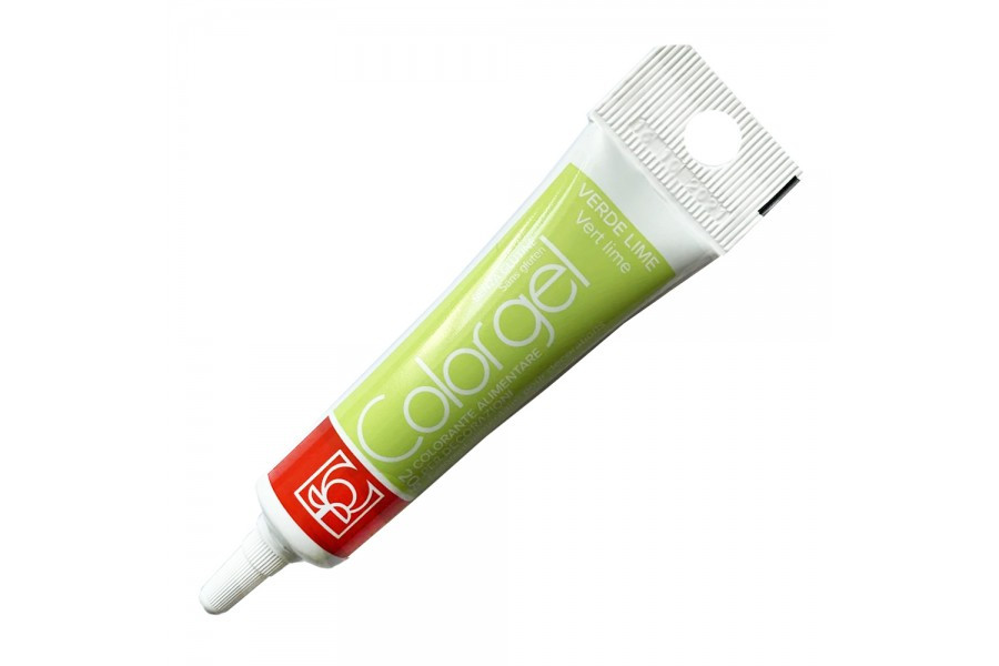 Барвник гелевий Світло-зелений (verde lime) Modecor 20 мл (не фарбує руки)