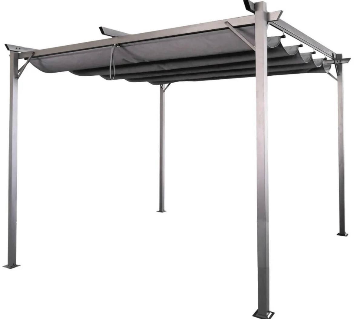 Пергола навіс для тераси 3х3 м Anthracite/Grey Sprint Hardmaister