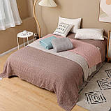 Бавовняне вафельне натуральне покривало 220х240 євро, фото 2