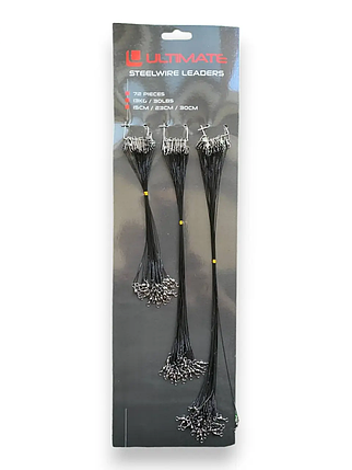 Набір сталевих повідців на Щуку Ultimate7х1 плетінь, 13кг 72шт, 15/23/25см,, фото 1