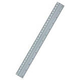 Алюмінієва лінійка 30 см. з сантиметровою та дюймовою шкалою, фото 3