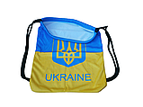 Рюкзак-мішок спортивний UKRAINE Sport жовтий-блакитний, фото 10