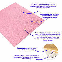 Панель 3D Pink 700*700*6mm (D) SW-00001950, фото 3