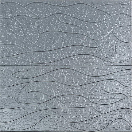 Панель 3D Silver 700*700*6mm (D) SW-00001951, фото 1