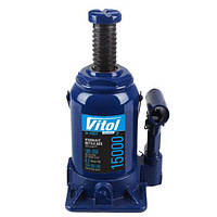 Домкрат гидравл. телескоп 15т короб. min 185мм - max 350мм 6кг (DB-15002H/JX107S)