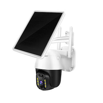 Вулична WiFi камера відеоспостереження із сонячною панеллю PTZ  Y000 V380PRO Портативна камера відеоспостереження