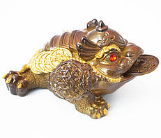 Чайна іграшка Жаба багатства Золота середня