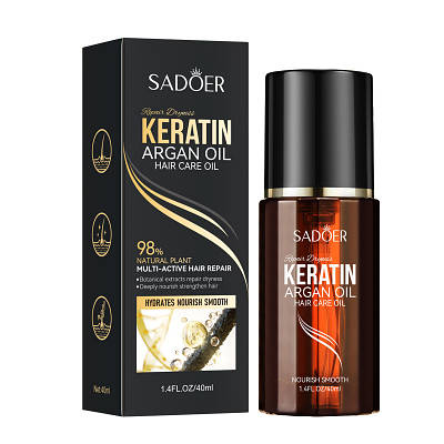 Олія для волосся Sadoer Keratin Argan Oil Hair Care Oil 40 ml