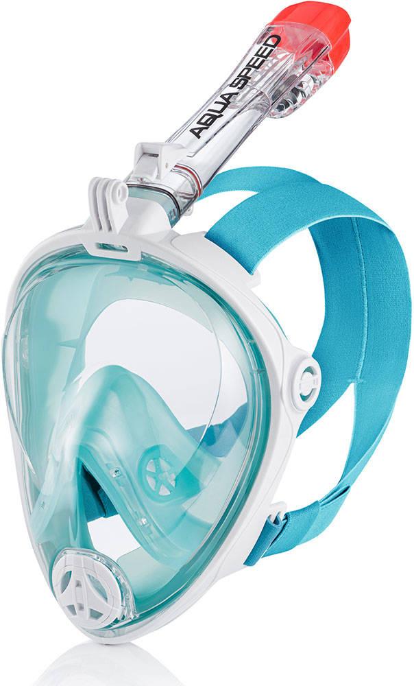 Повнолицева маска для дайвінгу Aqua Speed Spectra 2.0 7071 р. S/M (247-02) Blue/White