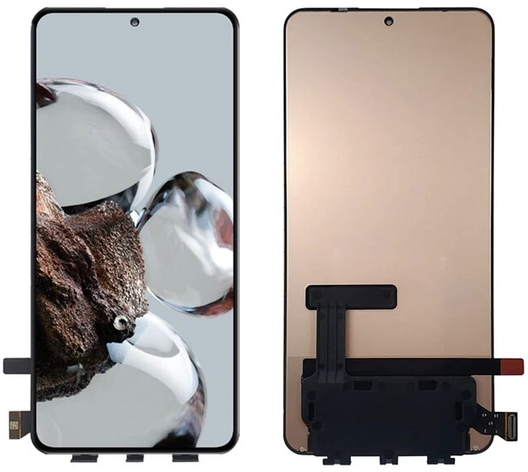 Дисплей (екран) для Xiaomi 12T/12T Pro + тачскрин, чорний, Amoled, оригінал (54) переклеєне скло, фото 1