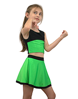 Костюм черлідерші для занять черлідингом. Спідниця з шортами і Топ.