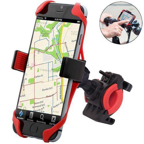 Тримач для телефона на велосипед Yunqi. Червоний. Велотримач для телефону на кермо, фото 1