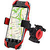 Тримач для телефона на велосипед Yunqi. Червоний. Велотримач для телефону на кермо, фото 2