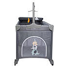 Ліжко-манеж дитяче FreeON з другим ярусом Elephants, фото 3