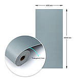 Самоклеюча вініловая плитка в рулоні 600х3000х2мм Сіро-блакитний Мат SW-00002037, фото 3