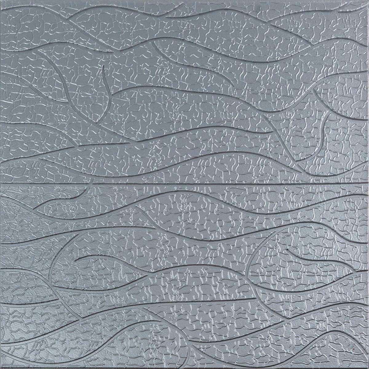 Панель 3D 700х700х6мм Срібло SW-00001951, фото 1