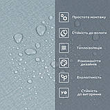 Самоклеюча вініловая плитка в рулоні сіро-блакитний 0,6*3m*2мм Мат SW-00002037, фото 5