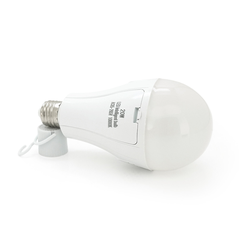 Лампочка с аккумуляторами 2*18650 Emergency Bulb, 20W, Box, фото 1