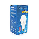 Лампочка с аккумуляторами 2*18650 Emergency Bulb, 20W, Box, фото 2