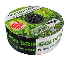 Стрічка Крапельна 8 mil крок 30 см бухта 1000 метрів емітерна GOLDEN DRIP