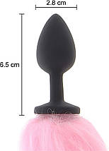 Анальна пробка з хвостом та підсвічуванням Taboom Unicorn Tail & Buttplug LED, фото 4