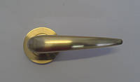 Ручка дверная AS-502B-10 SG, латунь матовая ,розетка 50мм