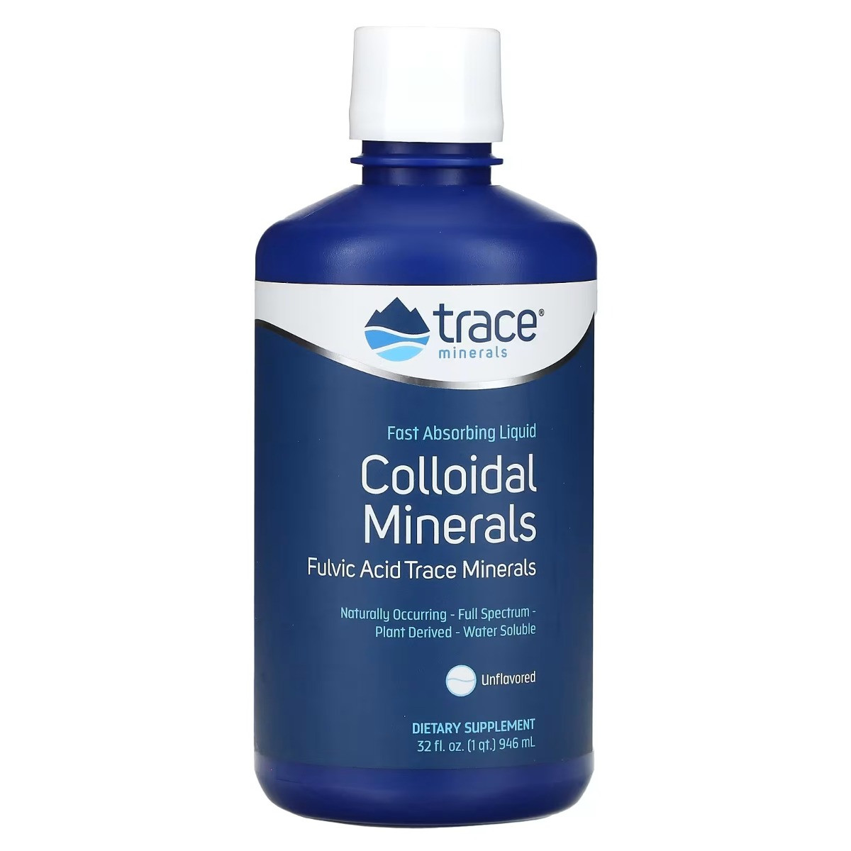 Колоїдні мінерали, без смаку, Collodial Minerals, Trace Minerals, 946 мл