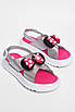 Босоніжки дитячі для дівчинки рожево-сірого кольору 182207T Безкоштовна доставка, фото 2