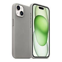 Чохол накладка ArmorStandart FAKE Leather для Apple iPhone 15 Plus Grey (ARM76295), фото 4