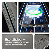 Чохол накладка ArmorStandart FAKE Leather для Apple iPhone 15 Plus Grey (ARM76295), фото 5