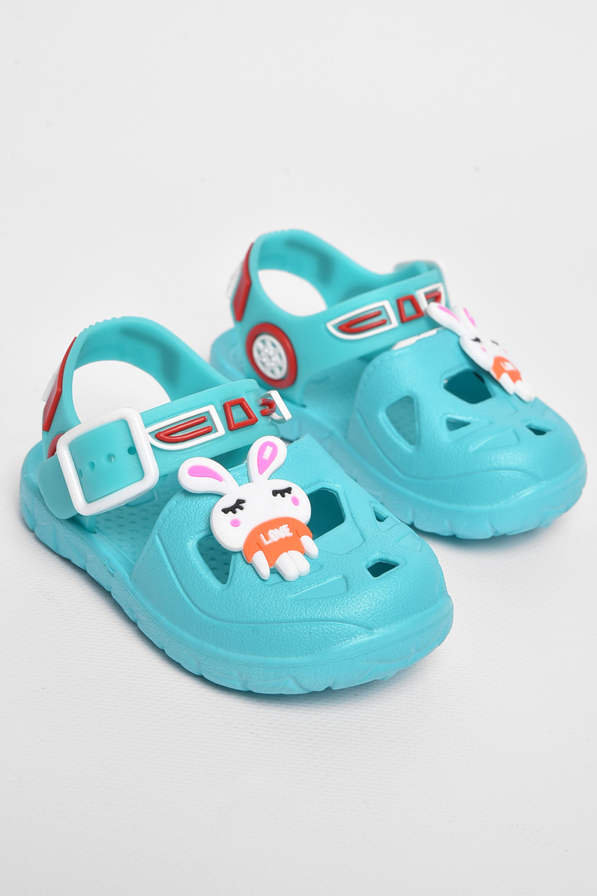 Сандалі дитячі піна для дівчинки бірюзового кольору 182099T Безкоштовна доставка, фото 1